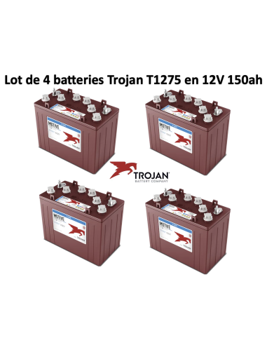Batterie traction Trojan T1275 en 12V 150ah Deep cycles