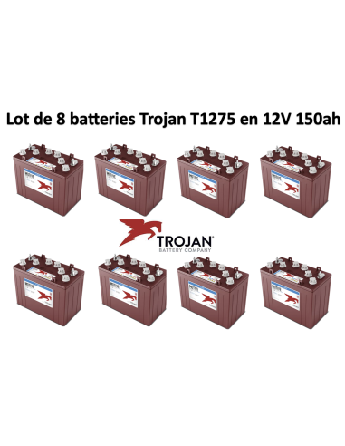 Batterie traction Trojan T1275 en 12V 150ah Deep cycles