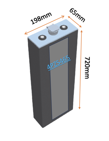 Pack 24V de 12 x 2V Batterie de traction 3PZS465 en 2V 465ah en C5 Livraison incluse