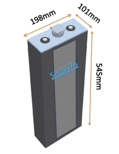 Batterie de traction 5PZS575 en 2V 575ah en C5 Livraison incluse