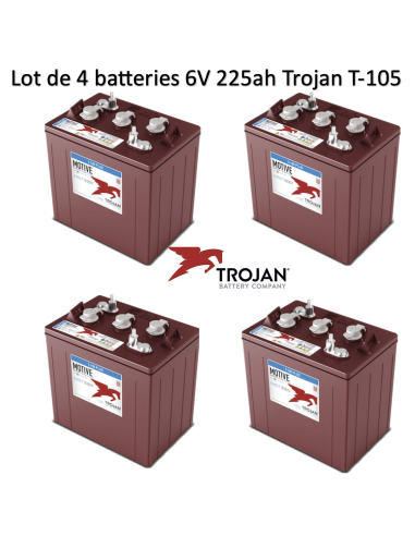 Batterie Trojan T-105 en  6V 225ah Deep cycles Livraison incluse