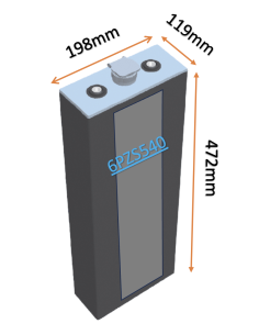 Batterie de traction 6PZS540 en 2V 540ah en C5 Livraison incluse