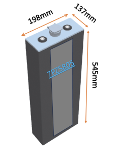 Batterie de traction 7PZS805 en 2V 805ah en C5 Livraison incluse
