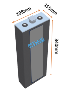 Batterie de traction 8PZS480 en 2V 840ah en C5 Livraison incluse