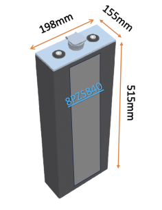 Batterie de traction 8PZS840 en 2V 840ah en C5 Livraison incluse