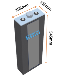 Batterie de traction 8PZS920 en 2V 920ah en C5 Livraison incluse