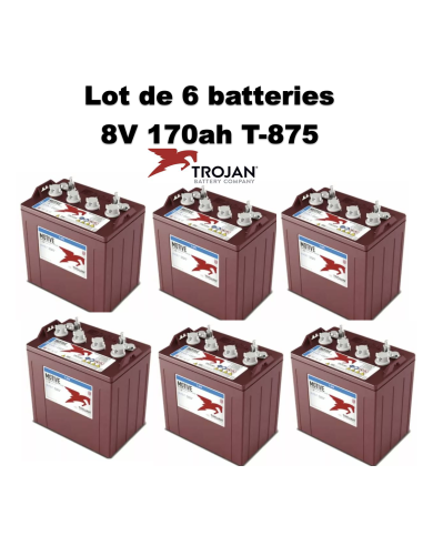 Batterie Trojan T-875 en  8V 170ah Deep cycles Livraison incluse