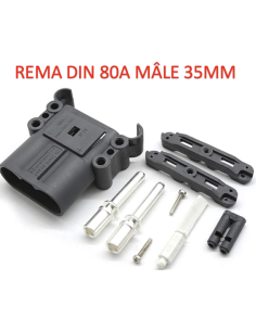 Prise Connecteur REMA EURO 80A DIN Mâle 35mm2 avec poignée