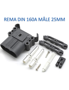 Prise Connecteur REMA EURO 160A DIN Mâle 25mm2 avec poignée