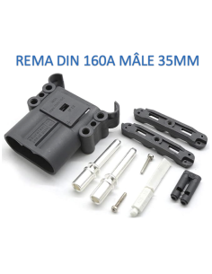 Prise Connecteur REMA EURO 160A DIN Mâle 35mm2 avec poignée