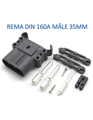 Prise Connecteur REMA EURO 160A DIN Mâle 35mm2 avec poignée