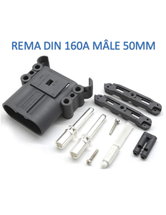 Prise Connecteur REMA EURO 160A DIN Mâle 50mm2 avec poignée