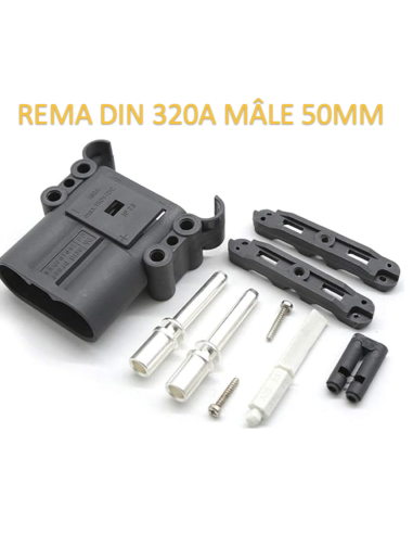 Prise Connecteur REMA EURO 320A DIN Mâle 50mm2 avec poignée