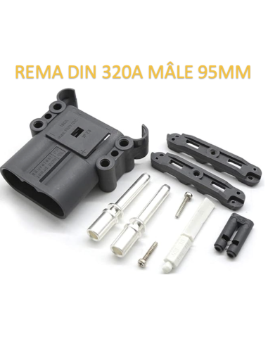 Prise Connecteur REMA EURO 320A DIN Mâle 95mm2 avec poignée