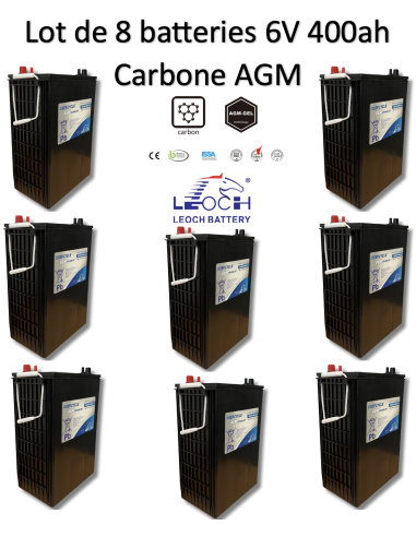 Batterie 6V 400ah Leoch AGM / GEL Carbone LDC6-400