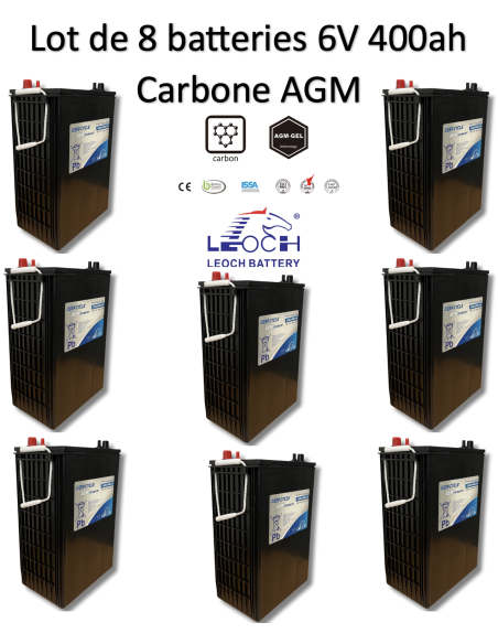 Batterie 6V 400ah Leoch AGM / GEL Carbone LDC6-400