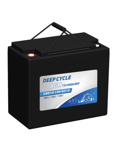 Batterie 12V 150ah Leoch AGM / GEL Carbone LDC12-150-GC12
